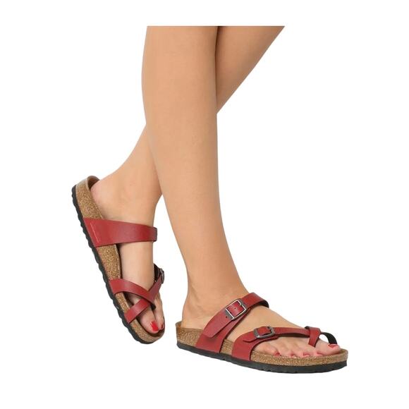 Madden Girl Bryceee Sandals Cognac - 8 - Picture 1 of 11